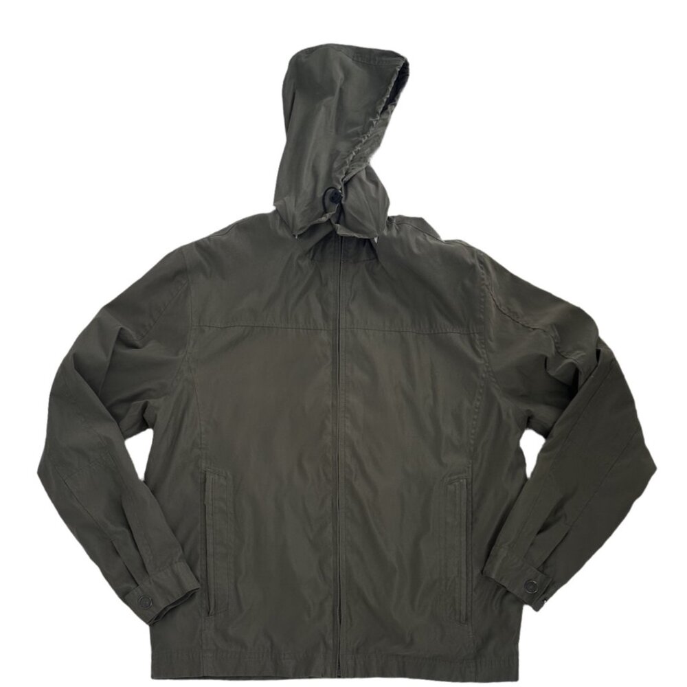 London Fog Men's Lightweight Rain Jacket Olive Green Size Small - Picture 6 of 10